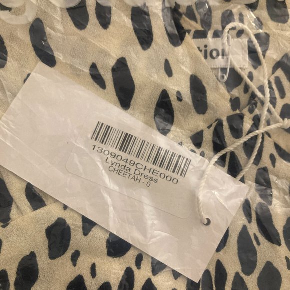 NWT Reformation Lynda Cheetah Dress in Size 0 - Picture 6 of 7